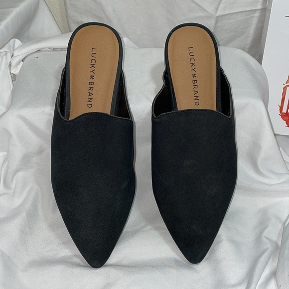 Lucky Brand Shoes - Lucky Brand mules slip on black size 7 real leather